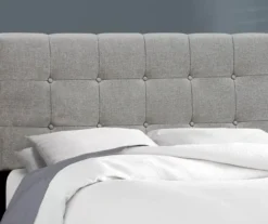 Monarch Linen Tufted Low Profile Bed -Home Furnishing Store 810598497 B8