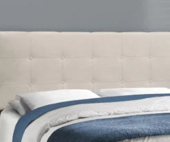 Monarch Linen Tufted Low Profile Bed -Home Furnishing Store 810598499 B8