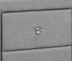 Monarch Linen Upholstered Nightstand -Home Furnishing Store 810598500 A8