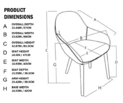 Glitzhome Mid-Century Modern Faux Leather Dining Chairs, 2-Pack -Home Furnishing Store 810598714 A0 6
