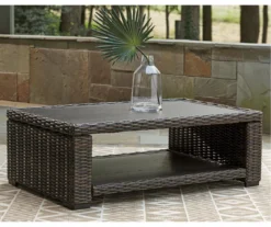 Grasson Lane All-Weather Wicker Patio Coffee Table -Home Furnishing Store 810599433 1