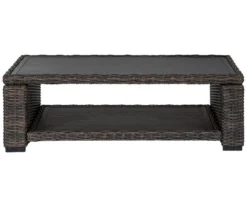 Grasson Lane All-Weather Wicker Patio Coffee Table