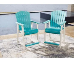 Eisley Wood Look Patio Dining Counter Stools, 2-Pack -Home Furnishing Store 810599459 7