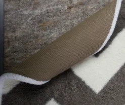 Little Lady Bug Red & Gray Zigzag Stripe Area Rug, (5' X 8') -Home Furnishing Store 810599750 A8 2