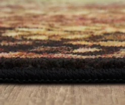 Joliet Sunset & Black Floral Mandala Area Rug, (2' X 8') 12 Joliet Sunset & Black Floral Mandala Area Rug, (2' X 8') -Home Furnishing Store 810599780 A8 4