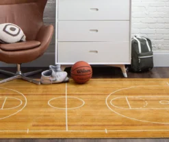 Brown & White Basketball Court Area Rug, (5' X 8') 14 Brown & White Basketball Court Area Rug, (5' X 8') -Home Furnishing Store 810599848 A0 3