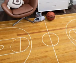 Brown & White Basketball Court Area Rug, (5' X 8') 15 Brown & White Basketball Court Area Rug, (5' X 8') -Home Furnishing Store 810599848 A0 4
