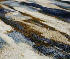 Redondo Blue & Brown Abstract Area Rug, (5' X 8') -Home Furnishing Store 810600309 A8 3