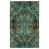 Lova Blue & Brown Floral Paisley Area Rug, (8' X 10')