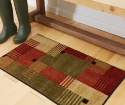 Alliance Red & Olive Patchwork Accent Rug, (20" X 34") -Home Furnishing Store 810600659 A0 3