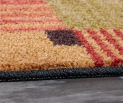 Alliance Red & Olive Patchwork Accent Rug, (20" X 34") -Home Furnishing Store 810600659 A8 4