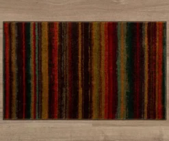 Multi-Color Boho Stripe Accent Rug, (20" X 34") -Home Furnishing Store 810600677 A0 2