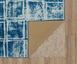 Navy & White Double Squares Area Rug, (7.5' X 10') -Home Furnishing Store 810600779 A8 2