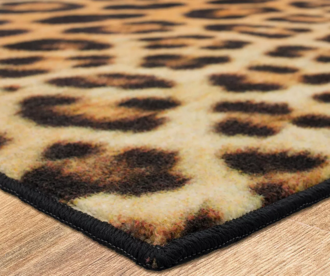 Yellow & Black Leopard Print Area Rug, (8' X 10') 2 Yellow & Black Leopard Print Area Rug, (8' X 10') - Image 2