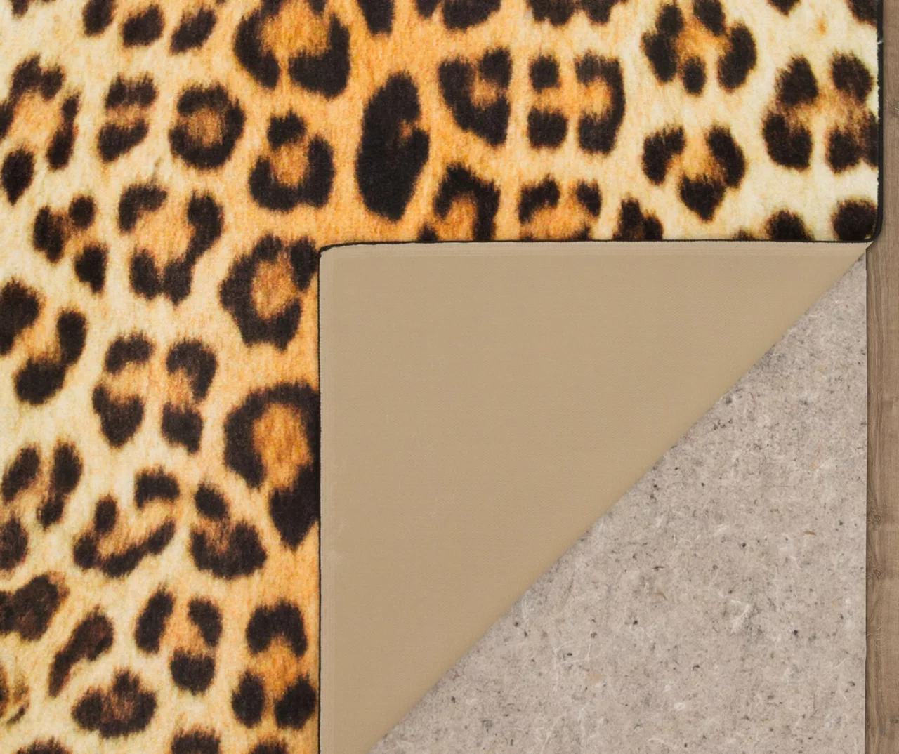 Yellow & Black Leopard Print Area Rug, (8' X 10') 4 Yellow & Black Leopard Print Area Rug, (8' X 10') - Image 4