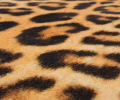 Yellow & Black Leopard Print Area Rug, (8' X 10') 11 Yellow & Black Leopard Print Area Rug, (8' X 10') -Home Furnishing Store 810600850 A8 3