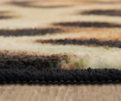 Yellow & Black Leopard Print Area Rug, (8' X 10') 12 Yellow & Black Leopard Print Area Rug, (8' X 10') -Home Furnishing Store 810600850 A8 4