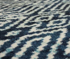 Maisie Navy & White Geometric Area Rug, (4' X 6') 9 Maisie Navy & White Geometric Area Rug, (4' X 6') -Home Furnishing Store 810600925 A8 3