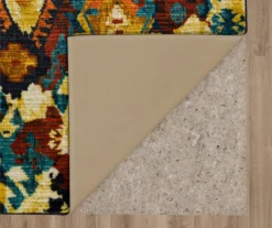 Blue & Brown Geometric Diamond Area Rug, (8' X 10') -Home Furnishing Store 810600940 A8 2