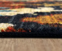 Blue & Brown Geometric Diamond Area Rug, (8' X 10') -Home Furnishing Store 810600940 A8 4