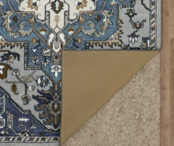 Tethys Blue & Gray Ornamental Area Rug, (5' X 8') -Home Furnishing Store 810601021 A8 2