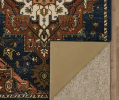 Tethys Navy & Brown Ornamental Accent Rug, (20" X 34") -Home Furnishing Store 810601023 A8 2