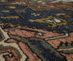 Tethys Navy & Brown Ornamental Accent Rug, (20" X 34") -Home Furnishing Store 810601023 A8 3