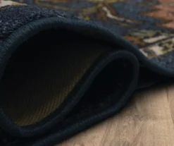 Tethys Navy & Brown Ornamental Accent Rug, (20" X 34") -Home Furnishing Store 810601023 A8 5