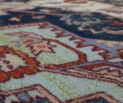 Tethys Green & Blue Ornamental Accent Rug, (20" X 34") -Home Furnishing Store 810601028 A8 3