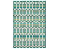 Mohawk Home Cabana Geo Teal Area Rug -Home Furnishing Store 810601052 A0 1