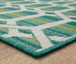 Mohawk Home Cabana Geo Teal Area Rug -Home Furnishing Store 810601054 A8 1