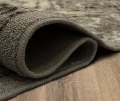 Tecate Gray Bordered Arabesque Accent Rug, (20" X 34") -Home Furnishing Store 810601073 A8 5