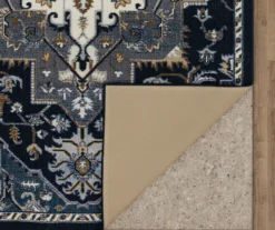 Tethys Navy & Charcoal Ornamental Accent Rug, (20" X 34") -Home Furnishing Store 810601110 A8 2