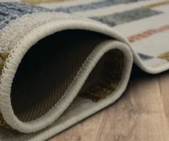 Tilton Beige & Multi-Color Block Pattern Accent Rug, (20" X 34") -Home Furnishing Store 810601115 A8 5