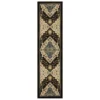 Akron Brown & Beige Geometric Area Rug, (2' X 8')