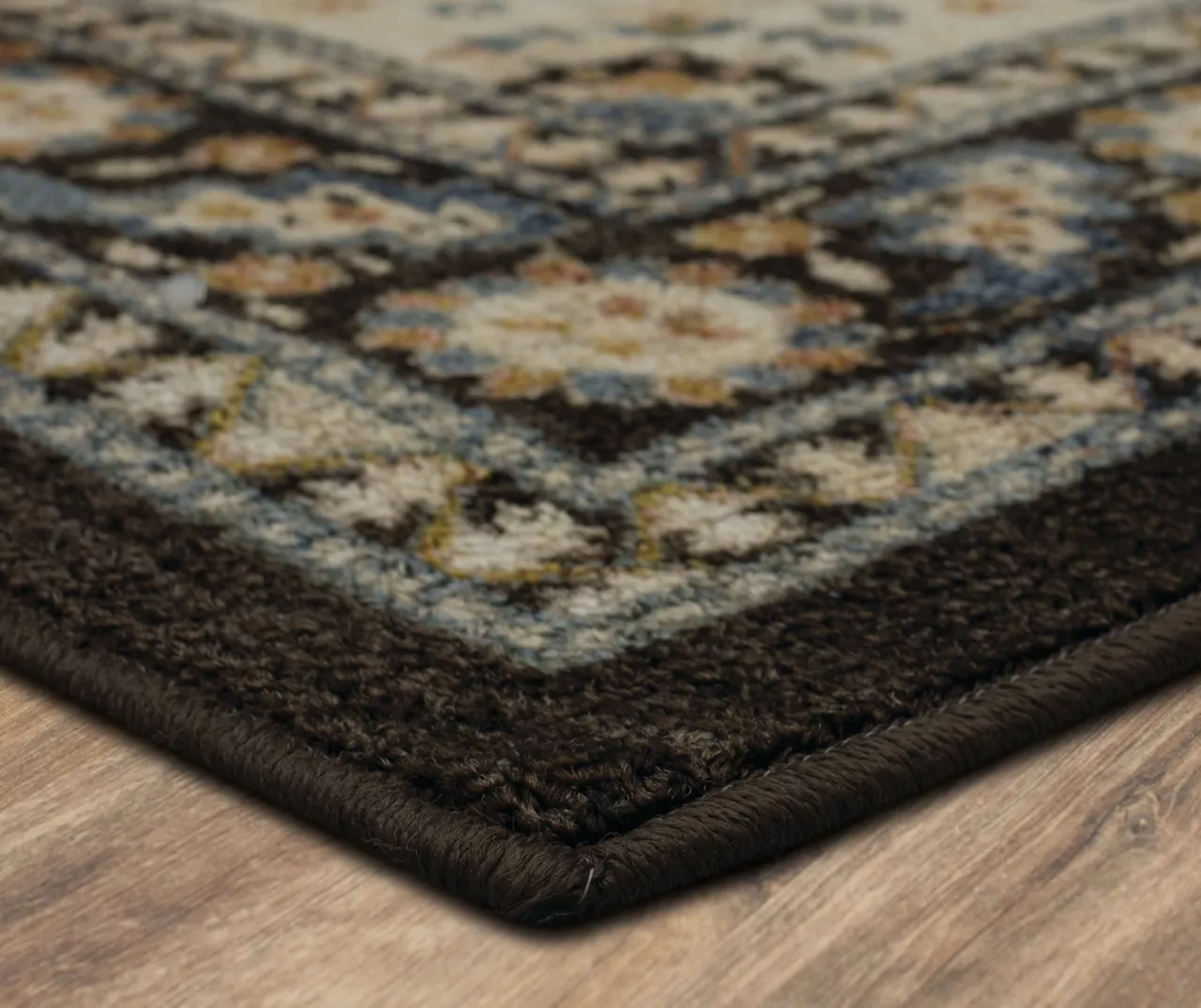 Akron Brown & Beige Geometric Area Rug, (2' X 8') 2 Akron Brown & Beige Geometric Area Rug, (2' X 8') - Image 2