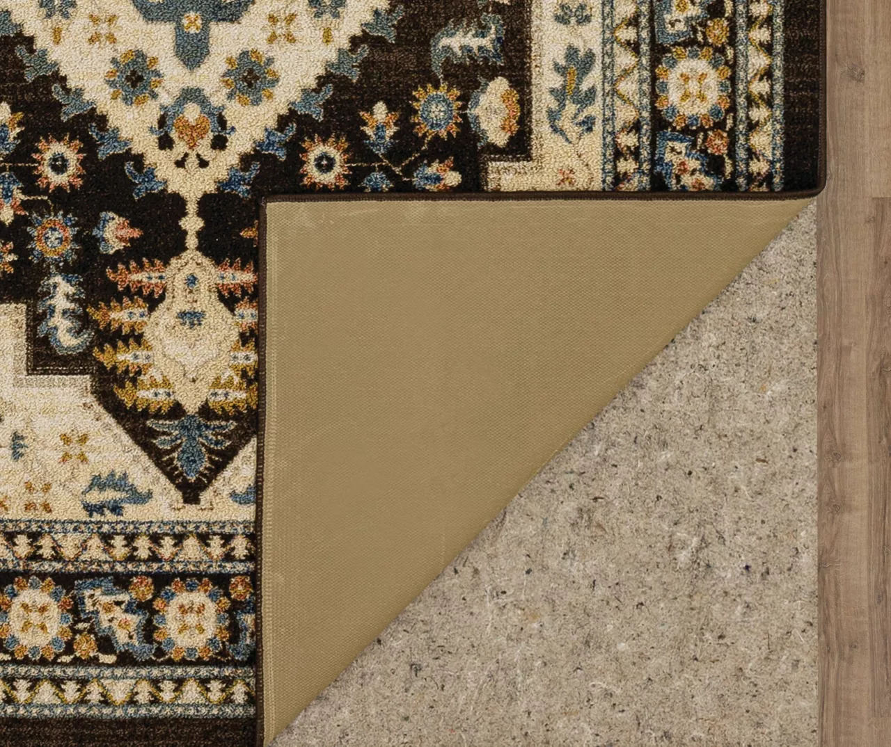 Akron Brown & Beige Geometric Area Rug, (2' X 8') 3 Akron Brown & Beige Geometric Area Rug, (2' X 8') - Image 3