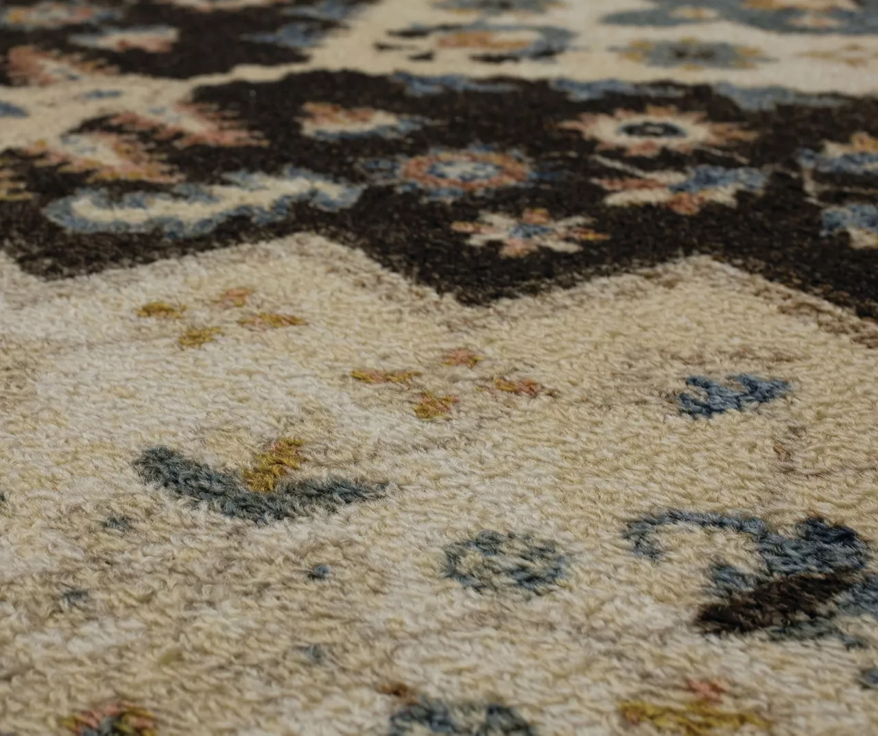 Akron Brown & Beige Geometric Area Rug, (2' X 8') 5 Akron Brown & Beige Geometric Area Rug, (2' X 8') - Image 5