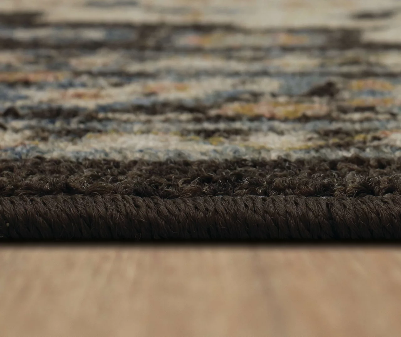 Akron Brown & Beige Geometric Area Rug, (2' X 8') 7 Akron Brown & Beige Geometric Area Rug, (2' X 8') - Image 7