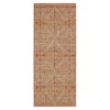 Poolside Diamond Rust & Beige Outdoor Area Rug, (2.5' X 6')