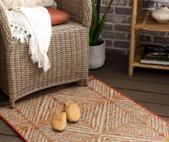 Poolside Diamond Rust & Beige Outdoor Area Rug, (2.5' X 6') 16 Poolside Diamond Rust & Beige Outdoor Area Rug, (2.5' X 6') -Home Furnishing Store 810601187 A0 4