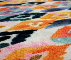 Dark Orange & Navy Watercolor Ikat Area Rug, (2' X 8') 11 Dark Orange & Navy Watercolor Ikat Area Rug, (2' X 8') -Home Furnishing Store 810601229 A8 3