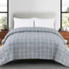 Gray & White Plaid Full/Queen Comforter