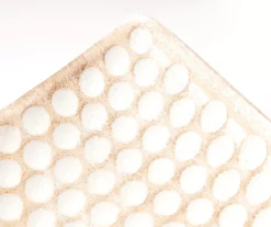 24" White Pressed Circle Rectangular Decorative Tray -Home Furnishing Store 810603715 A8 2