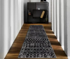 Jessica Charcoal & White Moroccan Geo Area Rug, (3' X 8') 15 Jessica Charcoal & White Moroccan Geo Area Rug, (3' X 8') -Home Furnishing Store 810608544 A0 2