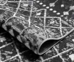 Jessica Charcoal & White Moroccan Geo Area Rug, (3' X 8') 19 Jessica Charcoal & White Moroccan Geo Area Rug, (3' X 8') -Home Furnishing Store 810608544 A8 7