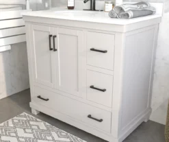 DHP Atwater Living Mills White Bathroom Vanity With Sink -Home Furnishing Store 810610511 B0 1