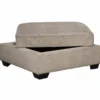 Bovarian Stone Storage Ottoman