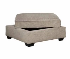 Bovarian Stone Storage Ottoman