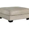 Ardsley Gray Oversize Accent Ottoman